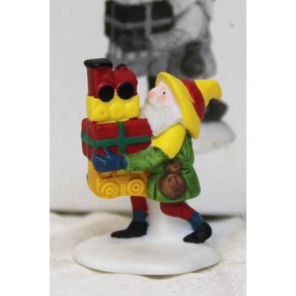 VTG 3 Pc Dept 56 Heritage Village Toymaker Elves 5602-2 Porcelain Figurines - Picture 3 of 11